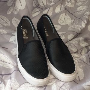 Black KEDS loafers